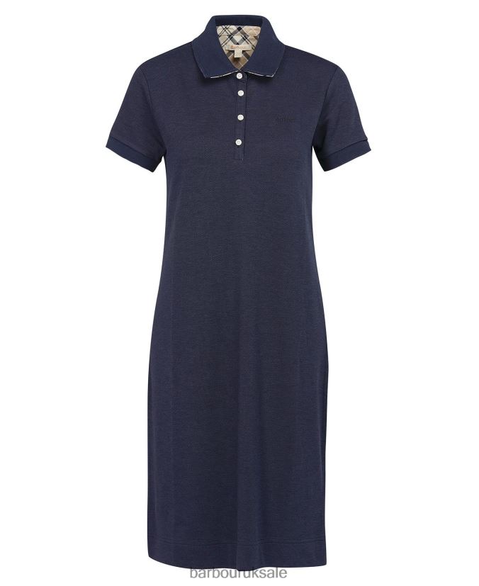 Polo Dress Barbour Women R08LB61898 Clothing Navy/Indigo Tartan