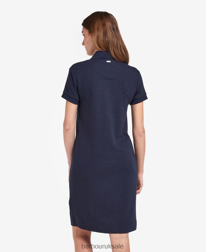 Polo Dress Barbour Women R08LB61898 Clothing Navy/Indigo Tartan