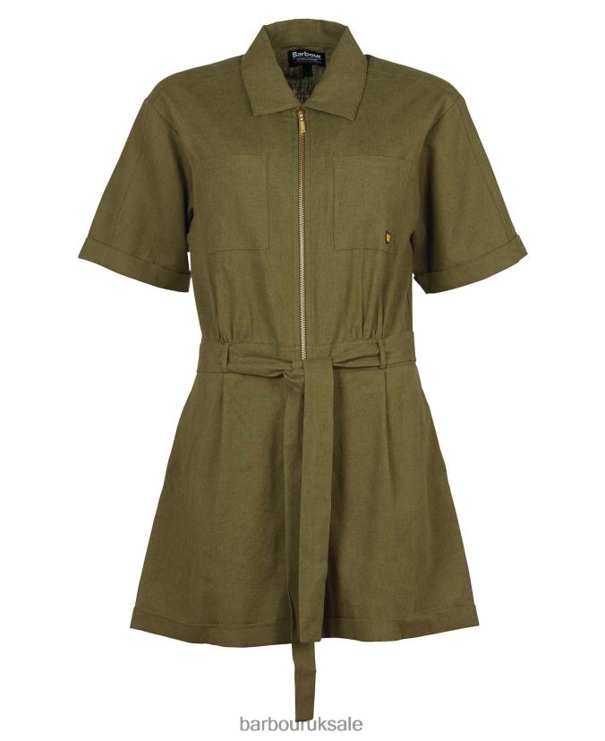 Reyes Playsuit Barbour Women R08LB61900 Clothing Iced Pistachio