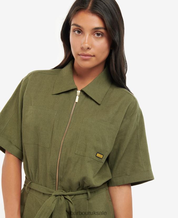 Reyes Playsuit Barbour Women R08LB61900 Clothing Iced Pistachio