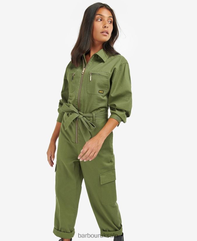 Rossin Jumpsuit Barbour Women R08LB61839 Clothing Midnight Green - Click Image to Close