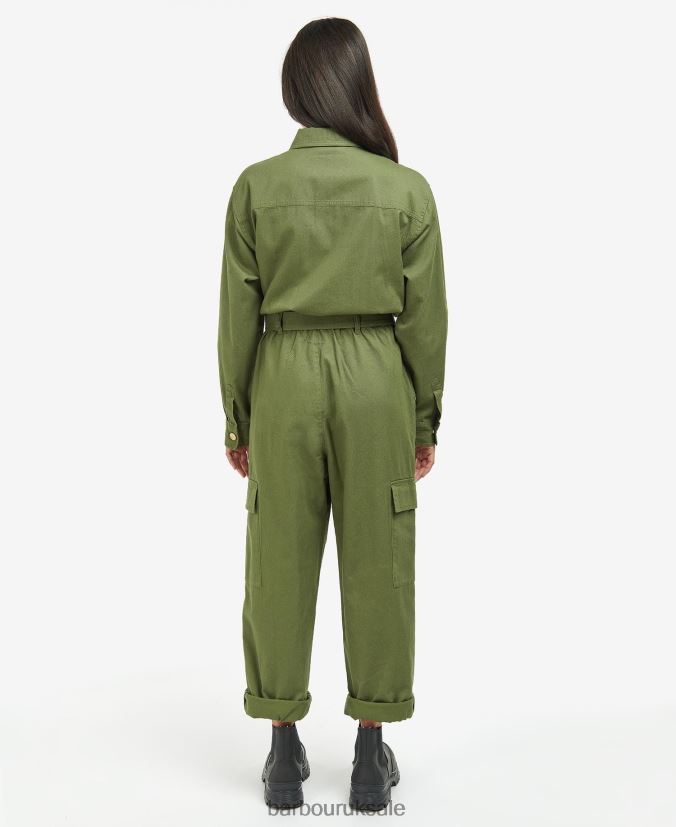 Rossin Jumpsuit Barbour Women R08LB61839 Clothing Midnight Green