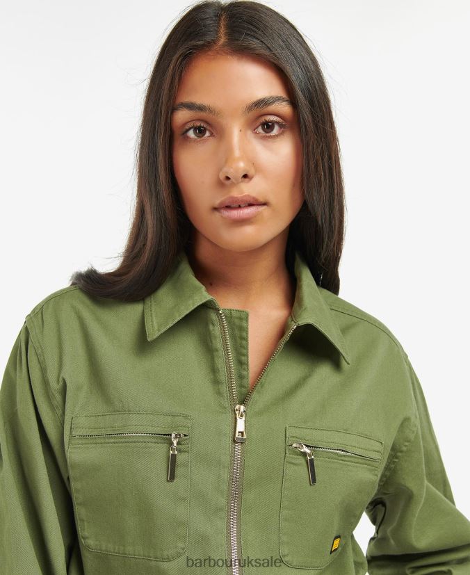 Rossin Jumpsuit Barbour Women R08LB61839 Clothing Midnight Green