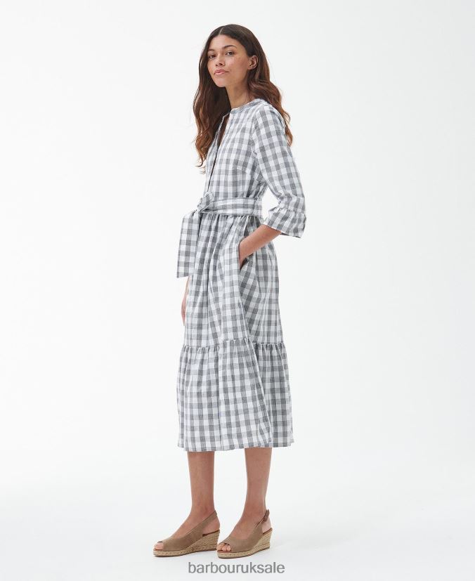 Seamills Midi Dress Barbour Women R08LB61812 Clothing Navy Check