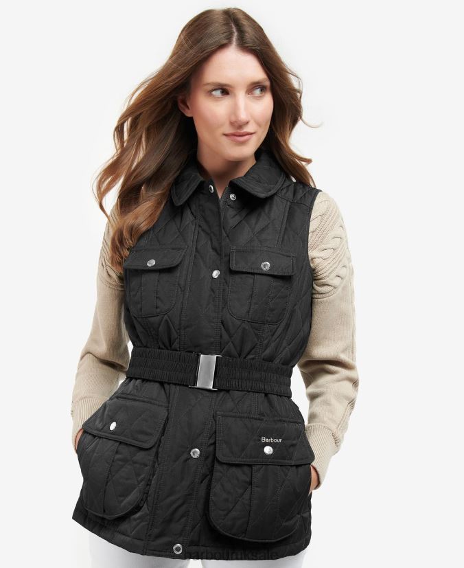 Belted Defence Gilet Barbour Women R08LB61553 Clothing Light Sand/Dress