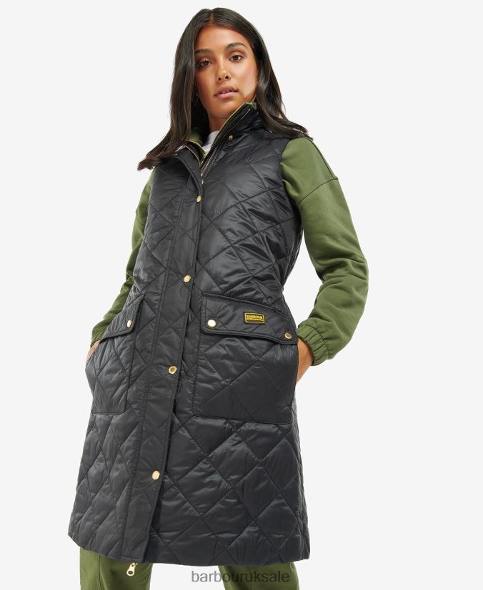 Knock Hill Gilet Barbour Women R08LB61557 Clothing Burnt Cinder