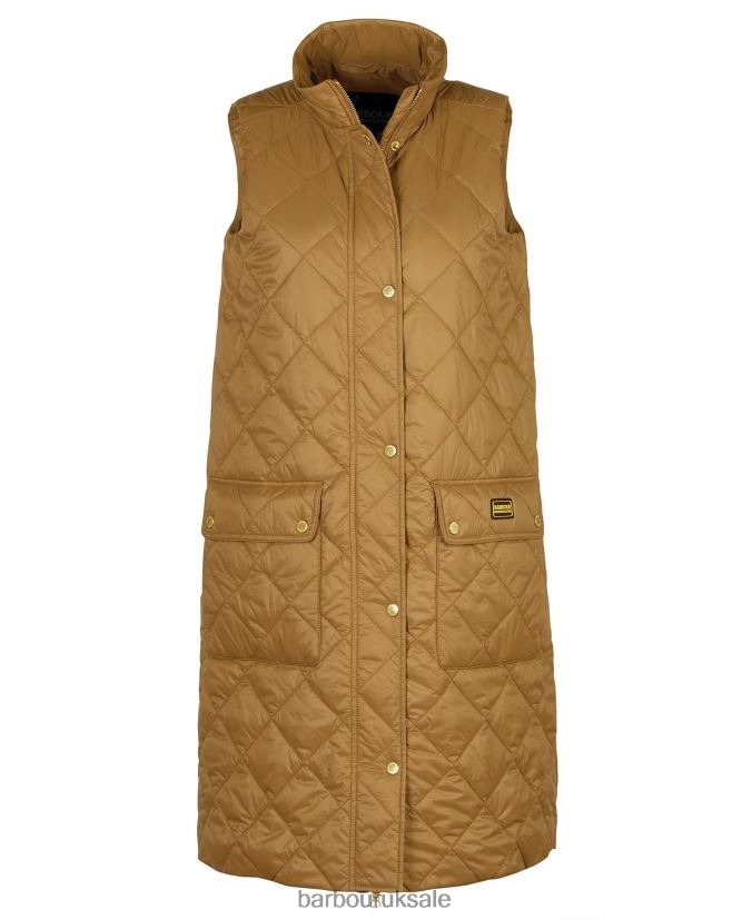 Knock Hill Gilet Barbour Women R08LB61565 Clothing Burnt Cinder