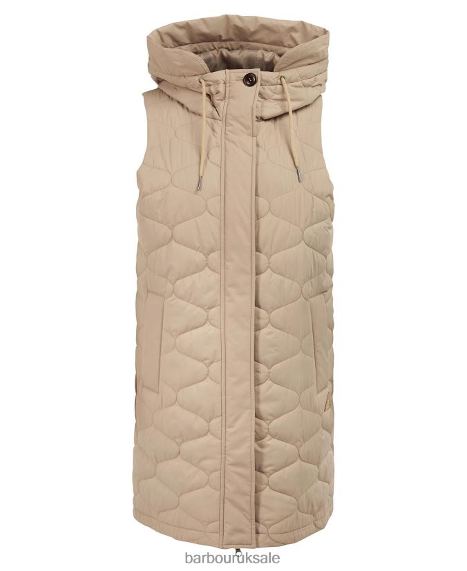 Nahla Gilet Barbour Women R08LB61577 Clothing Olive Tree