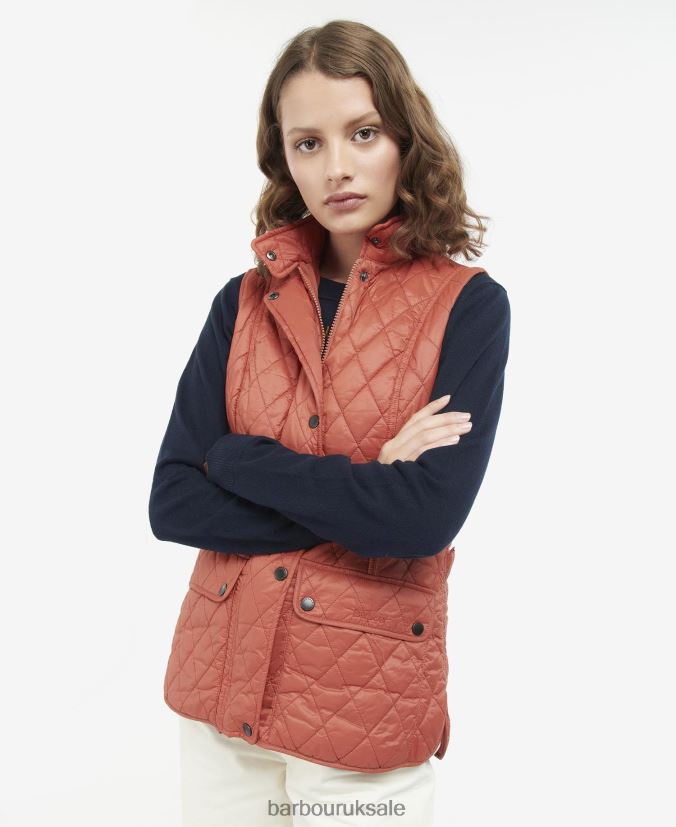 Otterburn Gilet Barbour Women R08LB61544 Clothing Rose Dust