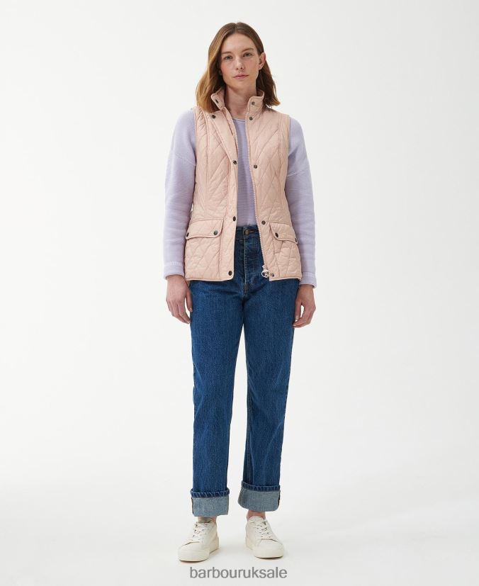 Otterburn Gilet Barbour Women R08LB61572 Clothing Rose Dust