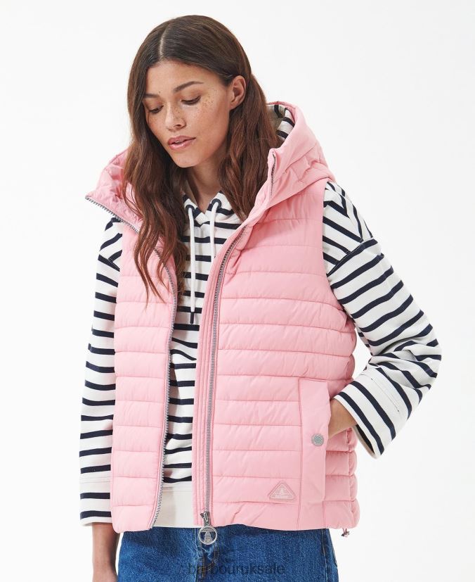 Oxeye Gilet Barbour Women R08LB61542 Clothing Meadowsweet Pink - Click Image to Close