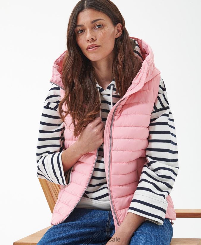 Oxeye Gilet Barbour Women R08LB61542 Clothing Meadowsweet Pink