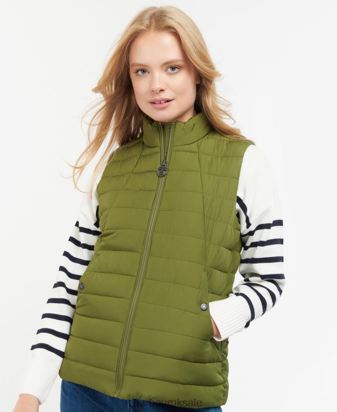 Yara Gilet Barbour Women R08LB61558 Clothing Olive Tree - Click Image to Close