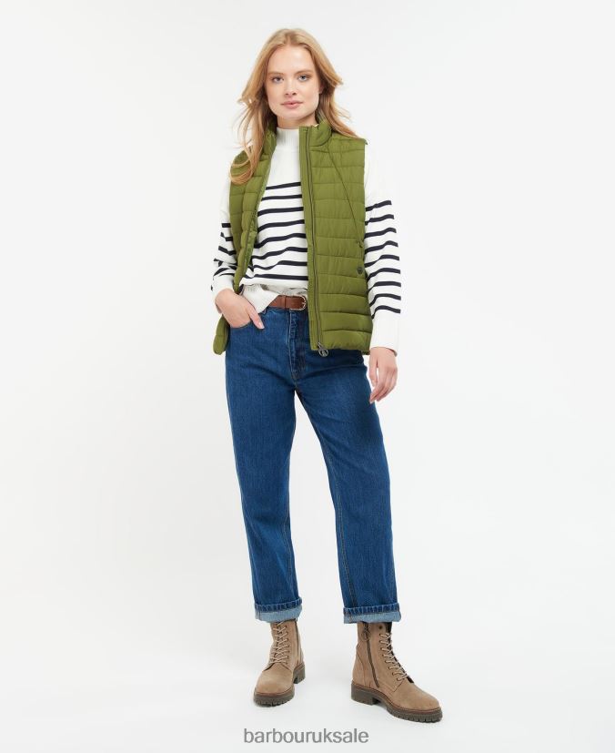 Yara Gilet Barbour Women R08LB61558 Clothing Olive Tree