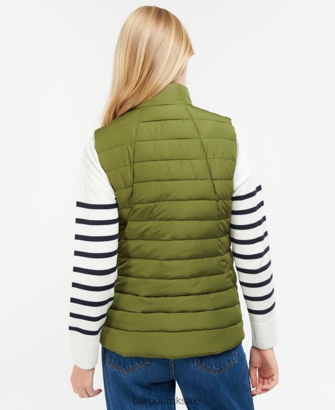 Yara Gilet Barbour Women R08LB61558 Clothing Olive Tree