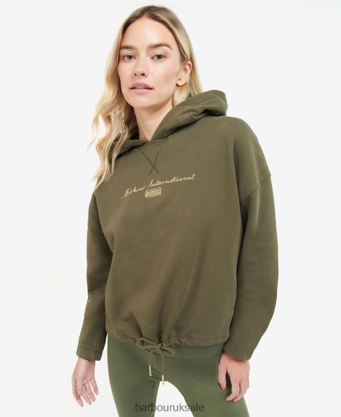 Alpine Sweatshirt Barbour Women R08LB62025 Clothing Palmer Green