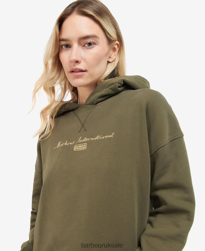 Alpine Sweatshirt Barbour Women R08LB62025 Clothing Palmer Green