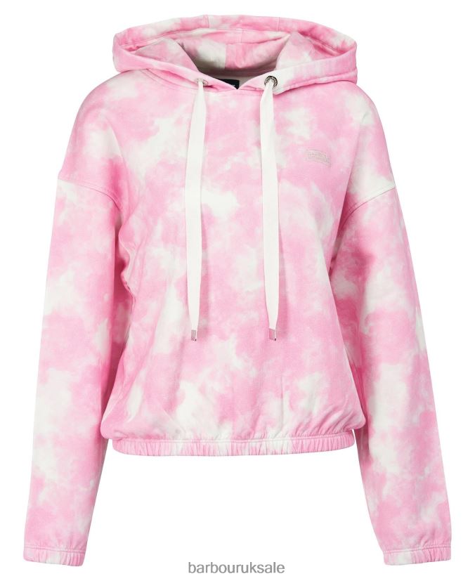 Chinetti Hoodie Barbour Women R08LB62001 Clothing Pink Crush Multi