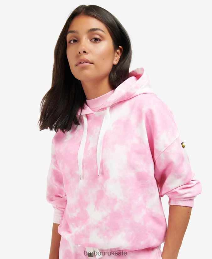 Chinetti Hoodie Barbour Women R08LB62001 Clothing Pink Crush Multi