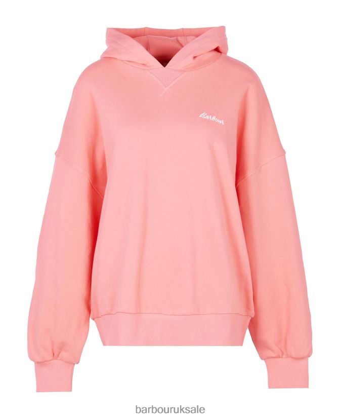 Kenmore Hoodie Barbour Women R08LB62030 Clothing Pink Punch