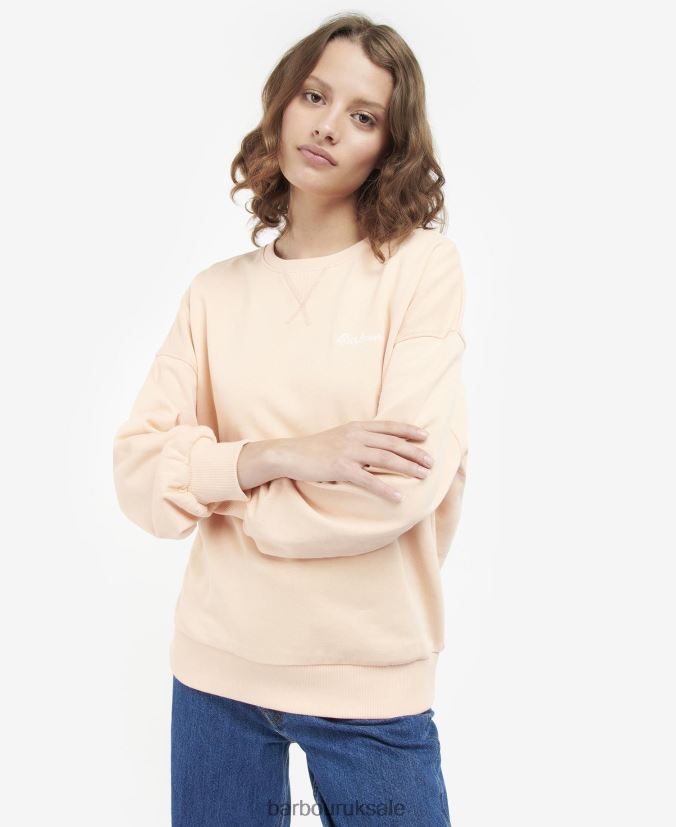 Kenmore Jumper Barbour Women R08LB62023 Clothing Light Peach - Click Image to Close