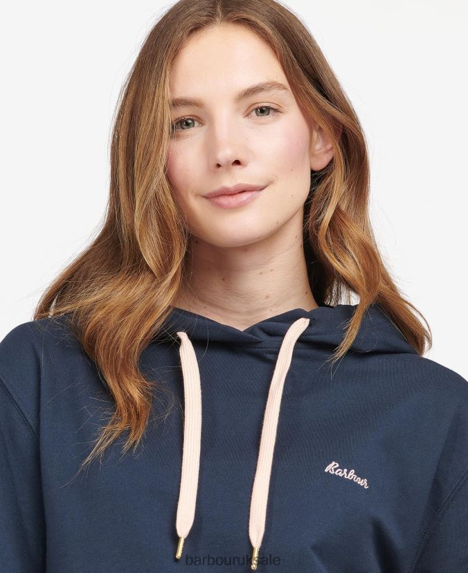 Lottie Lounge Hoodie Barbour Women R08LB61988 Clothing Navy