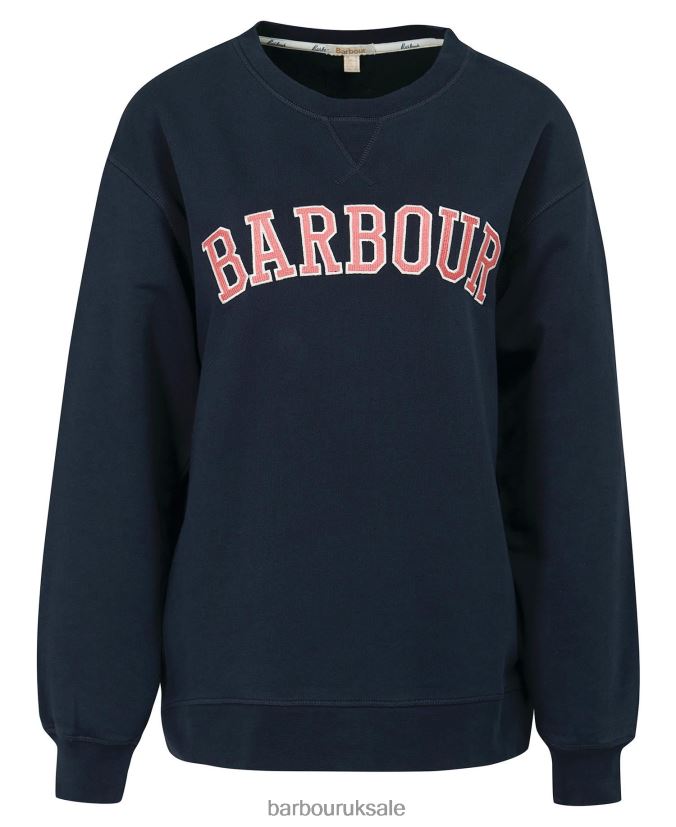 Northumberland Sweatshirt Barbour Women R08LB61998 Clothing Classic Navy