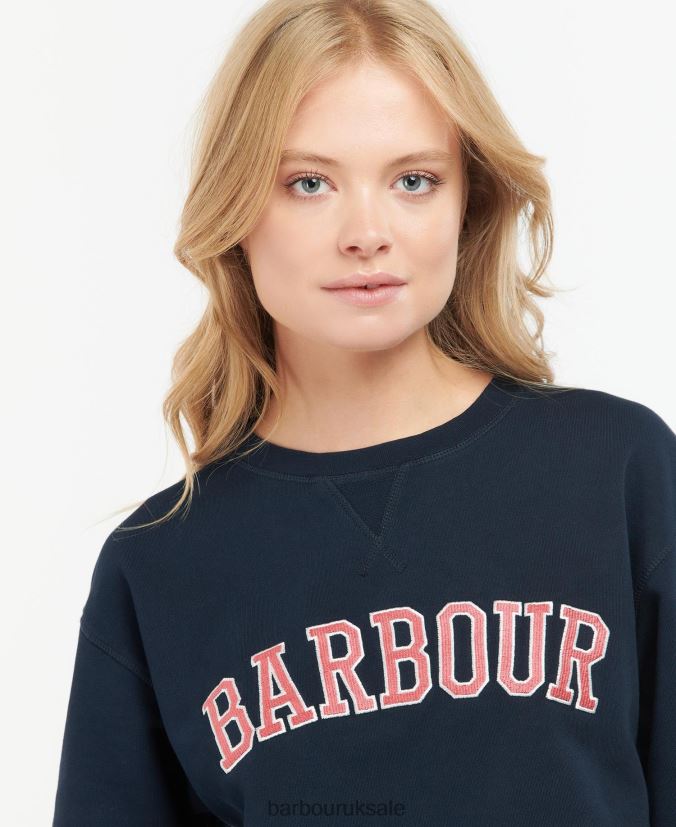 Northumberland Sweatshirt Barbour Women R08LB61998 Clothing Classic Navy