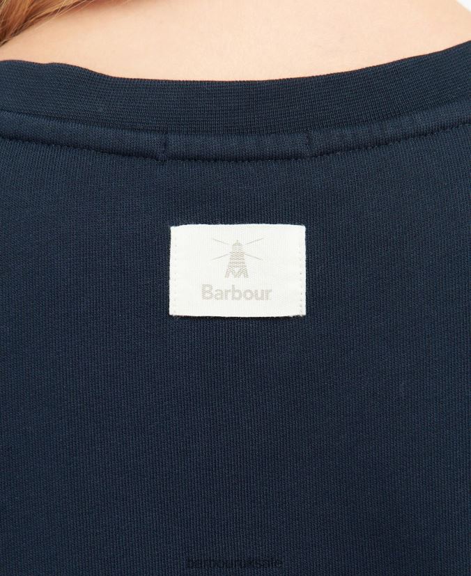 Northumberland Sweatshirt Barbour Women R08LB61998 Clothing Classic Navy