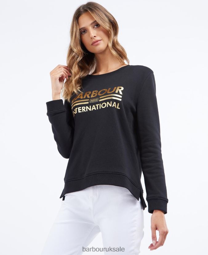 Originals Crew Sweatshirt Barbour Women R08LB62015 Clothing White - Click Image to Close