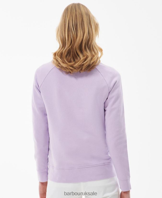 Otterburn Sweatshirt Barbour Women R08LB62007 Clothing Pale Lilac