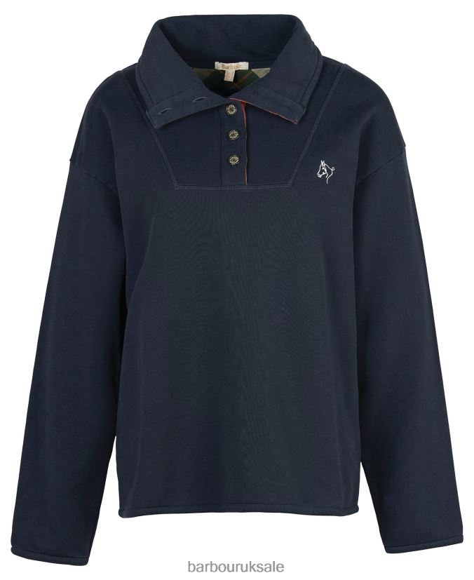 Regia Sweatshirt Barbour Women R08LB61996 Clothing Classic Navy