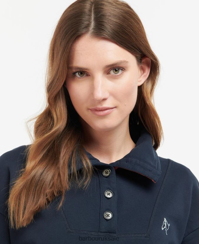 Regia Sweatshirt Barbour Women R08LB61996 Clothing Classic Navy