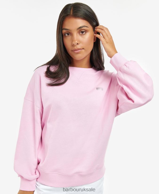 Rossin Sweatshirt Barbour Women R08LB61993 Clothing Pink Lemonade