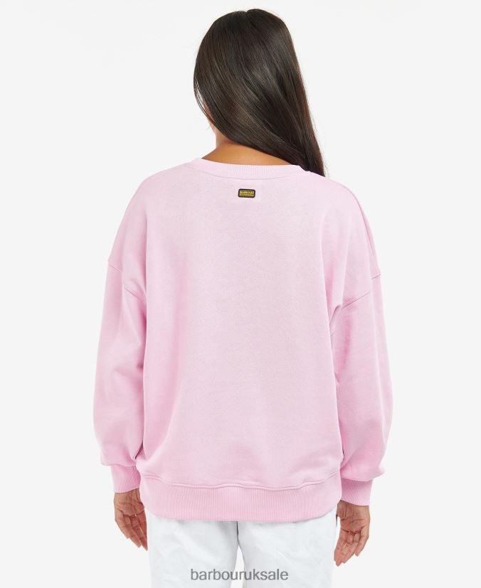 Rossin Sweatshirt Barbour Women R08LB61993 Clothing Pink Lemonade