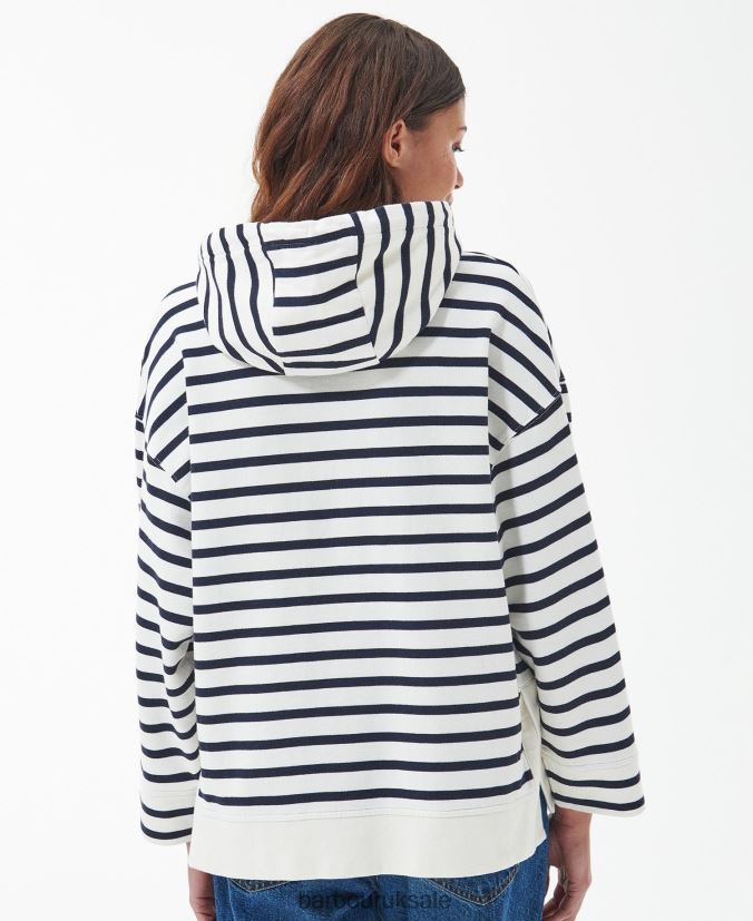 Thistle Hoodie Barbour Women R08LB61987 Clothing Navy Stripe