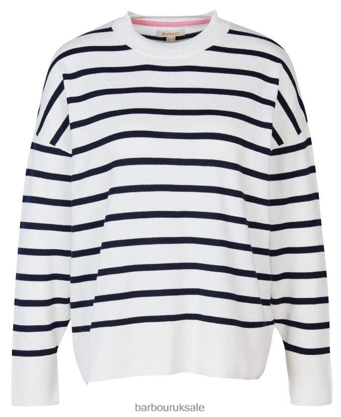 Bradley Stripe Knit Jumper Barbour Women R08LB61916 Clothing Cloud