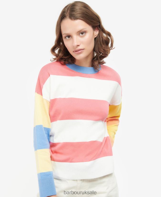 Bradley Stripe Knitted Jumper Barbour Women R08LB61947 Clothing Cloud - Click Image to Close