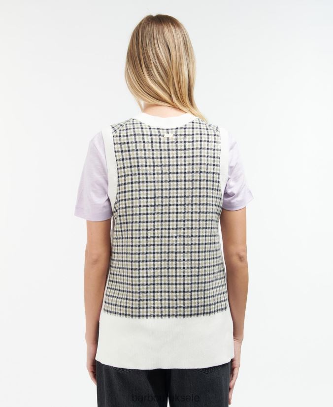 Dumbarton Knitted Sweater Vest Barbour Women R08LB61975 Clothing Multicheck