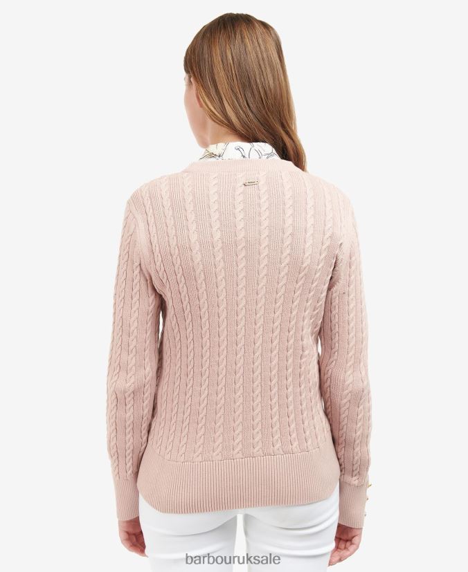 Fieldrose Knitted Jumper Barbour Women R08LB61919 Clothing Rose Dust