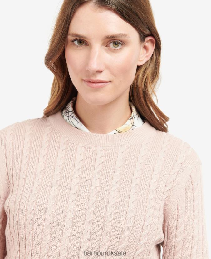 Fieldrose Knitted Jumper Barbour Women R08LB61919 Clothing Rose Dust