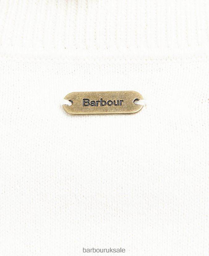 Heather Knitted Jumper Barbour Women R08LB61925 Clothing Off White