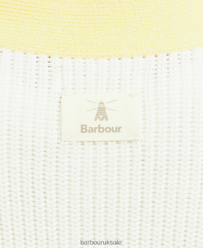 Maskia Cardigan Barbour Women R08LB61941 Clothing Ecru