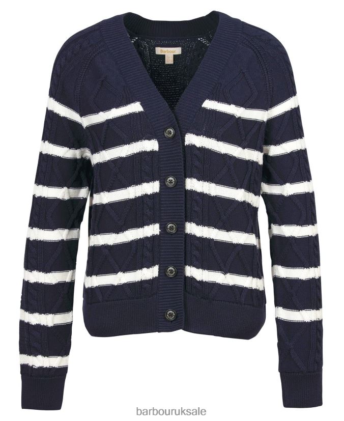 Nahla Cardigan Barbour Women R08LB61976 Clothing Classic Navy