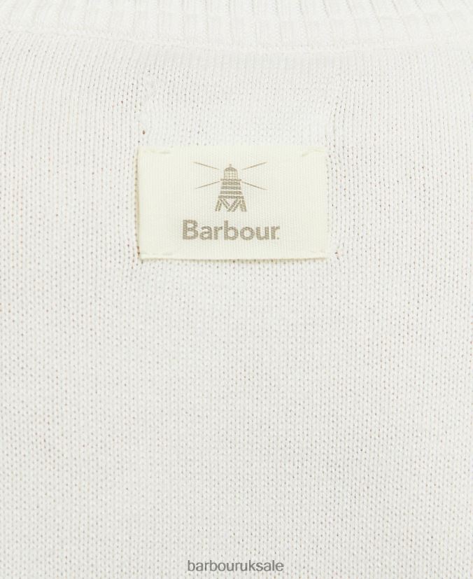 Pearl Knitted Jumper Barbour Women R08LB61933 Clothing Ecru Stripe