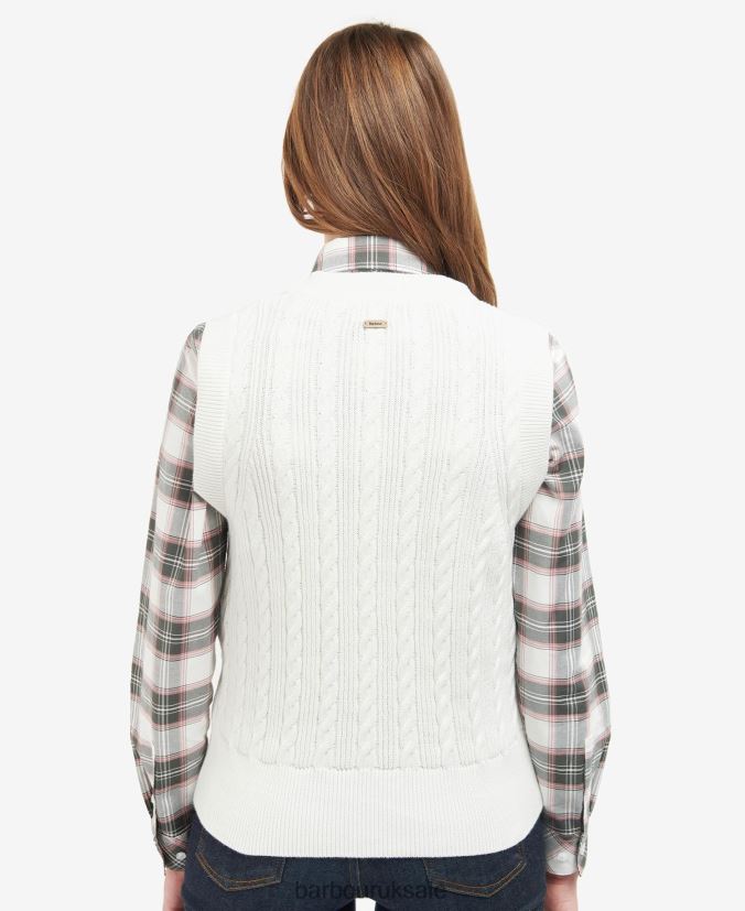 Regia Knitted Sweater Vest Barbour Women R08LB61955 Clothing Aran