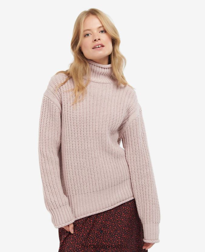 Rockcliffe Knit Barbour Women R08LB61958 Clothing Rose Quartz