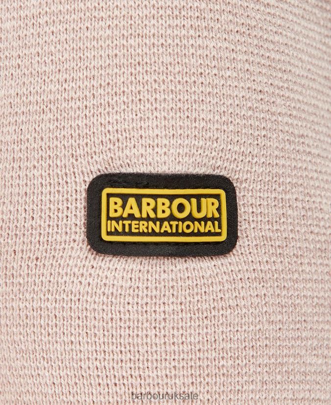 Rushmoor Knit Barbour Women R08LB61915 Clothing Pink Clay