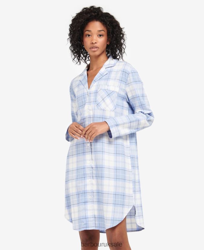 Etta Nightshirt Barbour Women R08LB62040 Clothing Pink Tartan