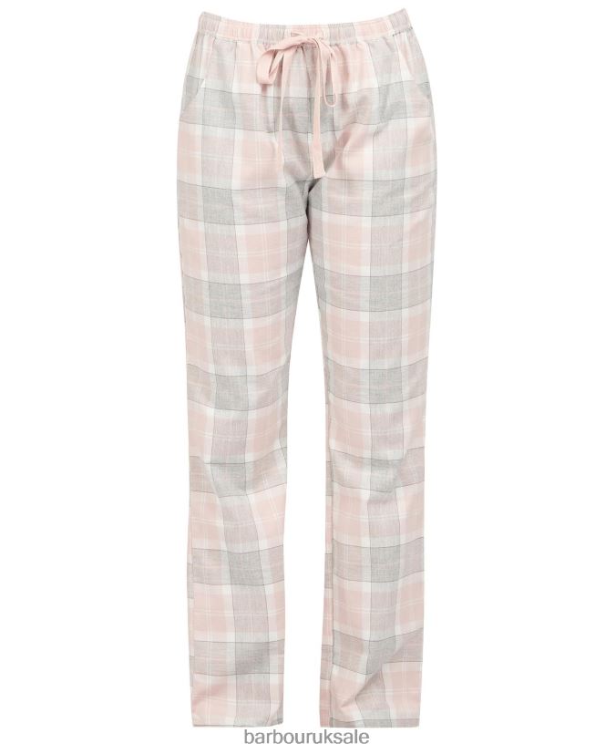 Nancy PJ Trousers Barbour Women R08LB62036 Clothing Pink Tartan